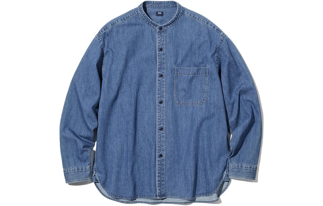 

Джинсовая куртка унисекс UNIQLO, цвет 64 lakes blue