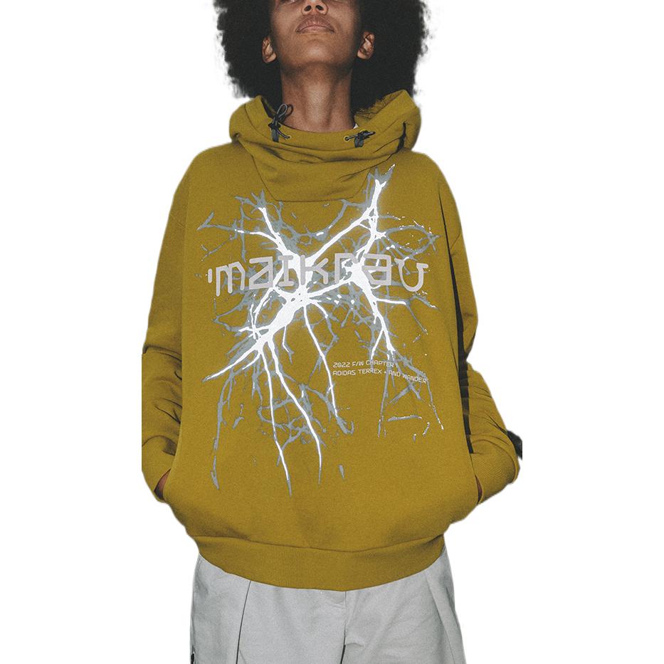 Худи adidas Terrex x and Wander Graphic Hoodie 'Pulse Olive' HN6936 — фото 4