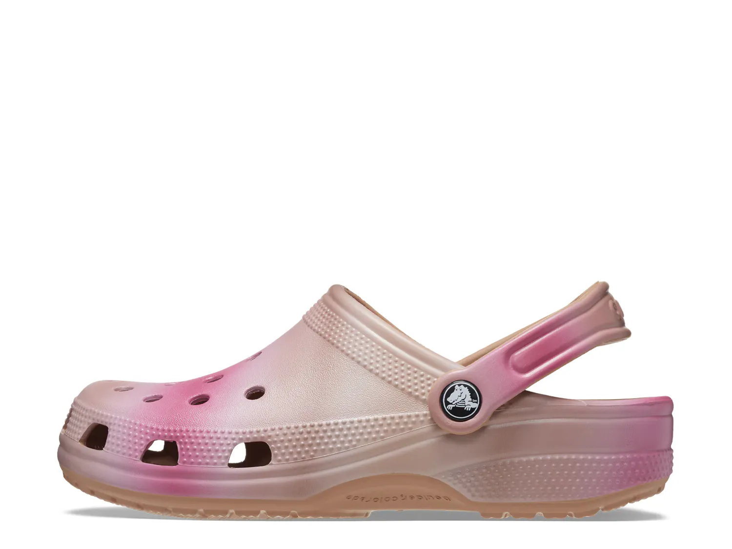 Сабо Classic Clog Crocs, бежевый/розовый — фото 4