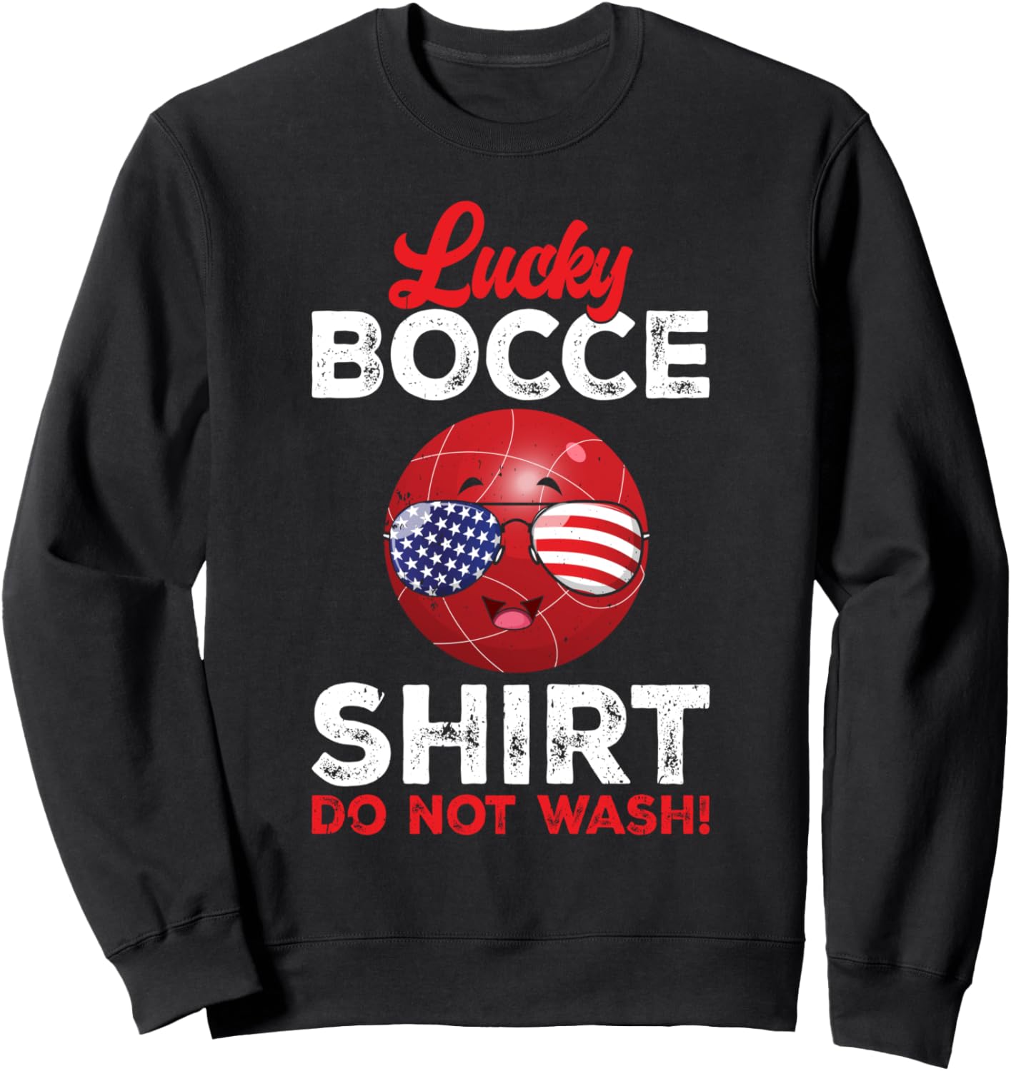 

Толстовка Lucky Bocce, не стирать - забавная толстовка с изображением мяча для бочче Funny Bocce Ball Player Bocce Ball Game, черный