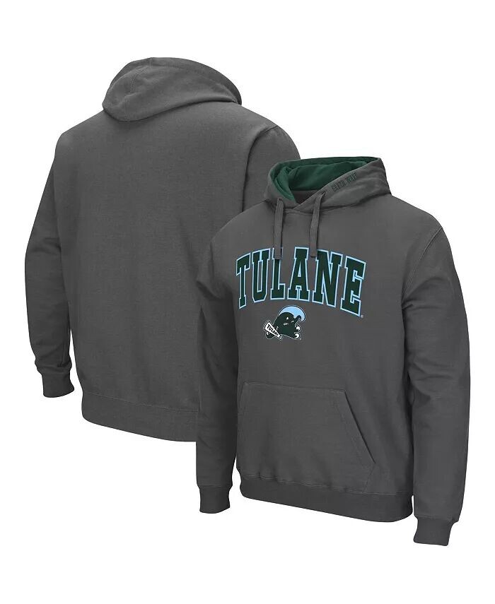 

Мужской пуловер с капюшоном Tulane Wave Arch и логотипом Colosseum, серый