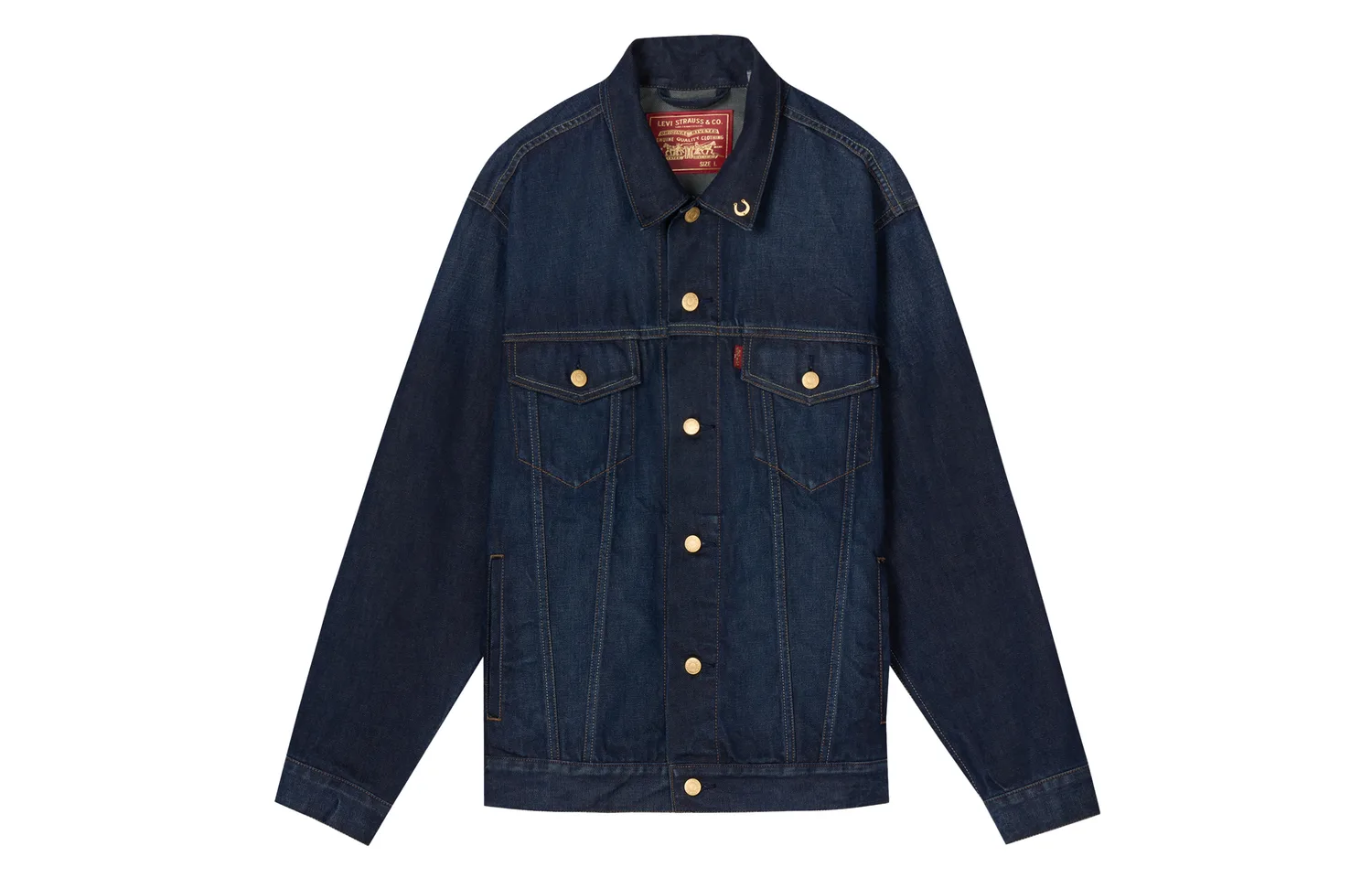 Levis Джинсовая куртка unisex navy moderate из коллекции Year Of The Horse Limited