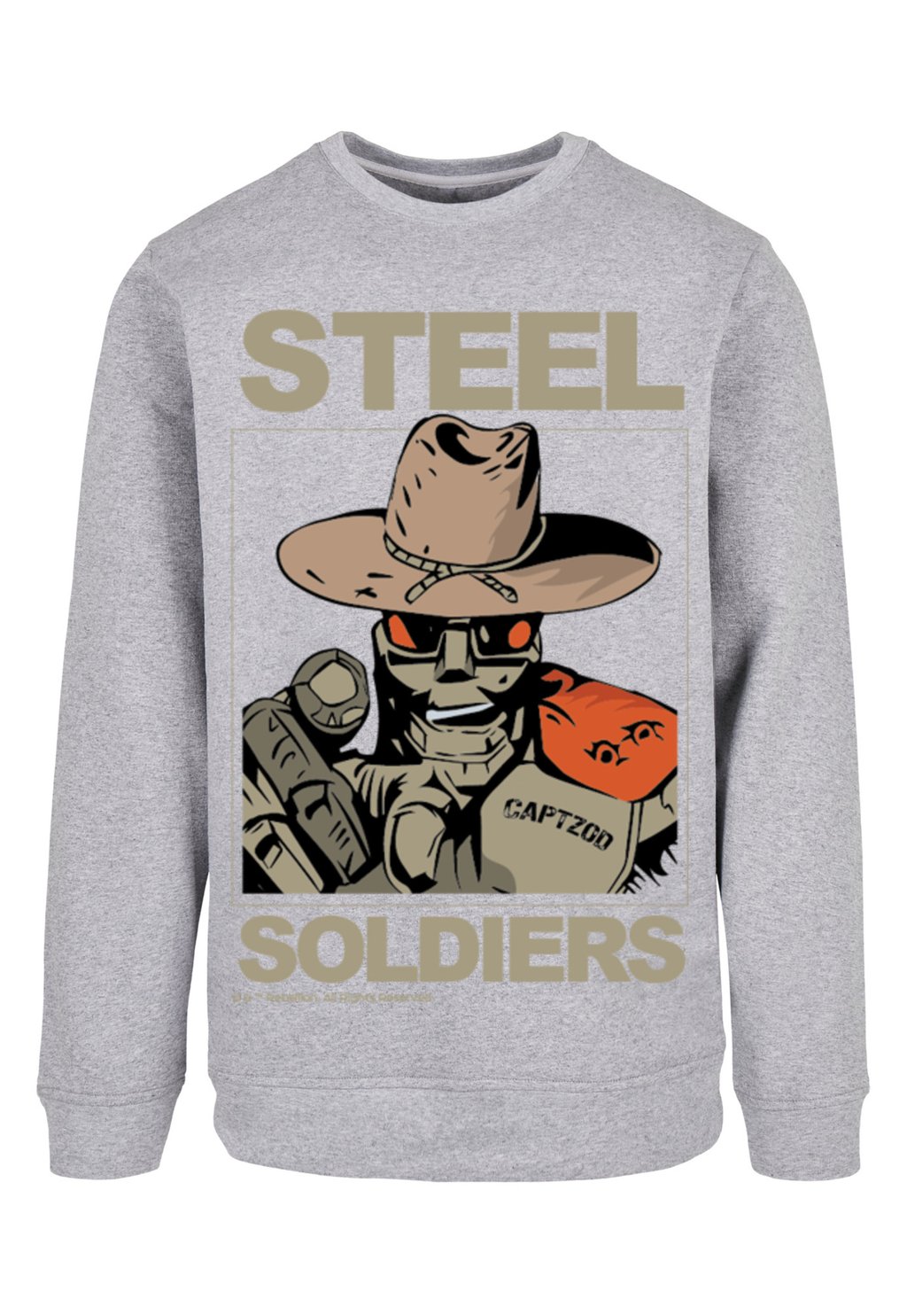 

Толстовка RETRO GAMING STEEL SOLDIERS F4NT4STIC, серый