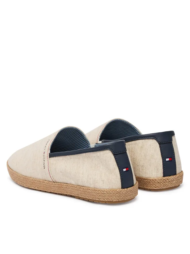 Tommy Hilfiger Эспадрильи Hilfiger Chambray Espadrille FM0FM05793 бежевые — фото 3