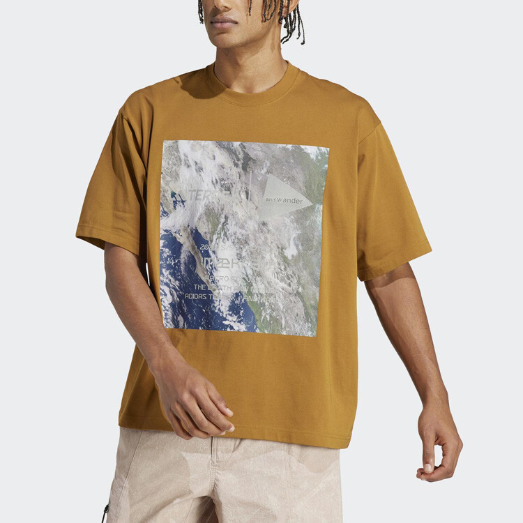 Футболка TERREX X And Wander унисекс желтая Adidas, желтый — фото 2