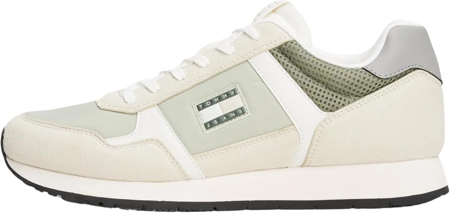 Мужские кроссовки Tommy Jeans TJM Runner Casual Em0em01590 Low Top, Green Aruba Green
