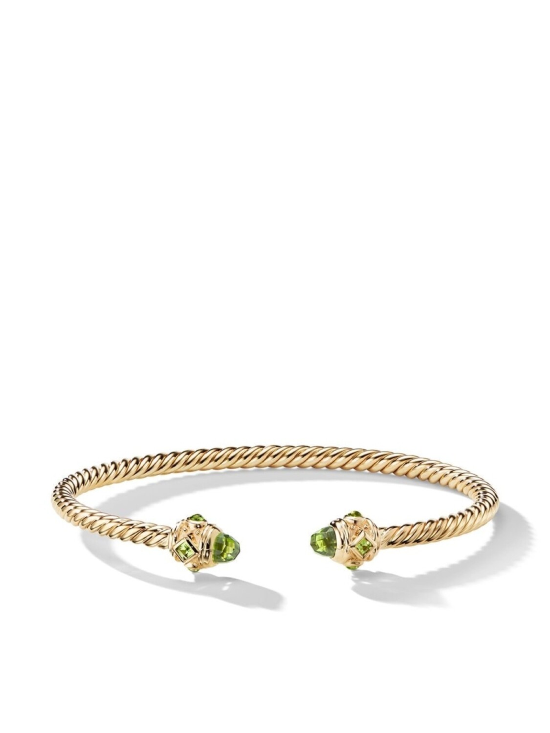 

Браслет-манжета из желтого золота 18 карат с перидотом Renaissance, 3,5 мм David Yurman, золотой