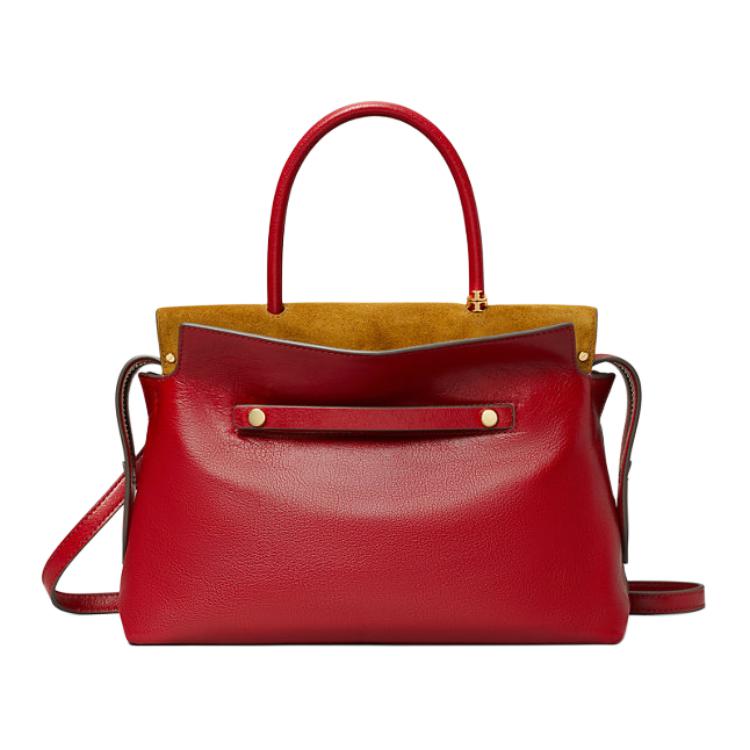 

Tory Burch Женская кожаная сумка через плечо MERCER, красная