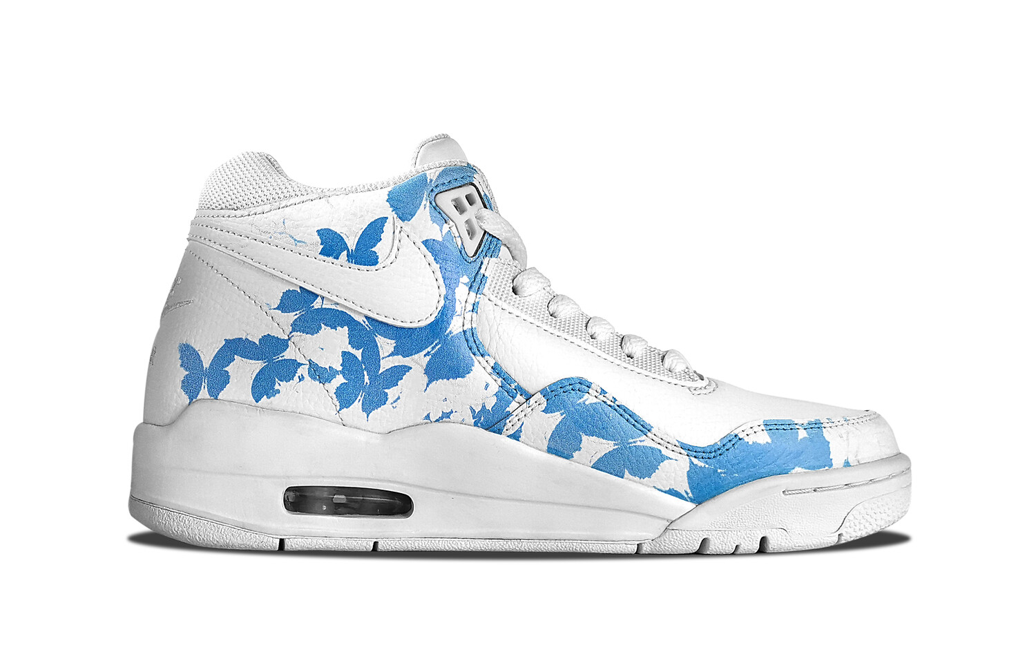 

Кроссовки Nike Flight Legacy Vintage Basketball Shoes Unisex Mid-top Blue, белый