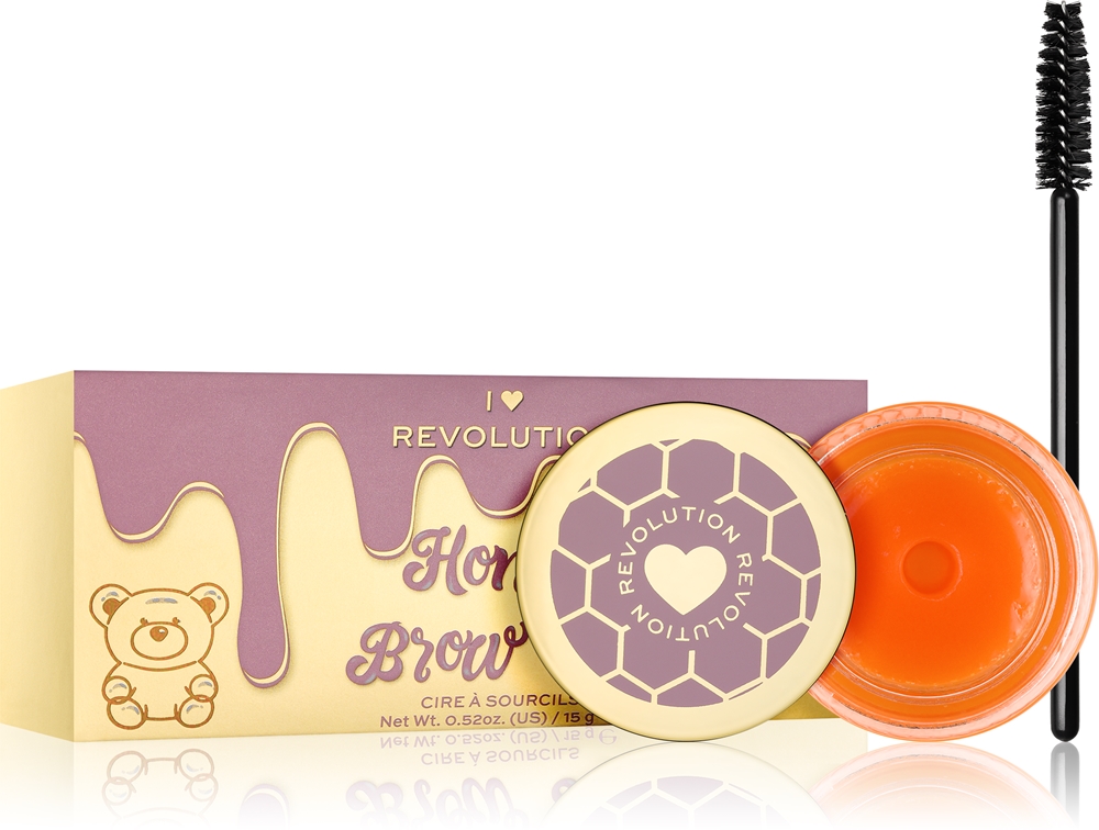 

Воск для бровей Honey Bear с кисточкой I Heart Revolution, 15 гр