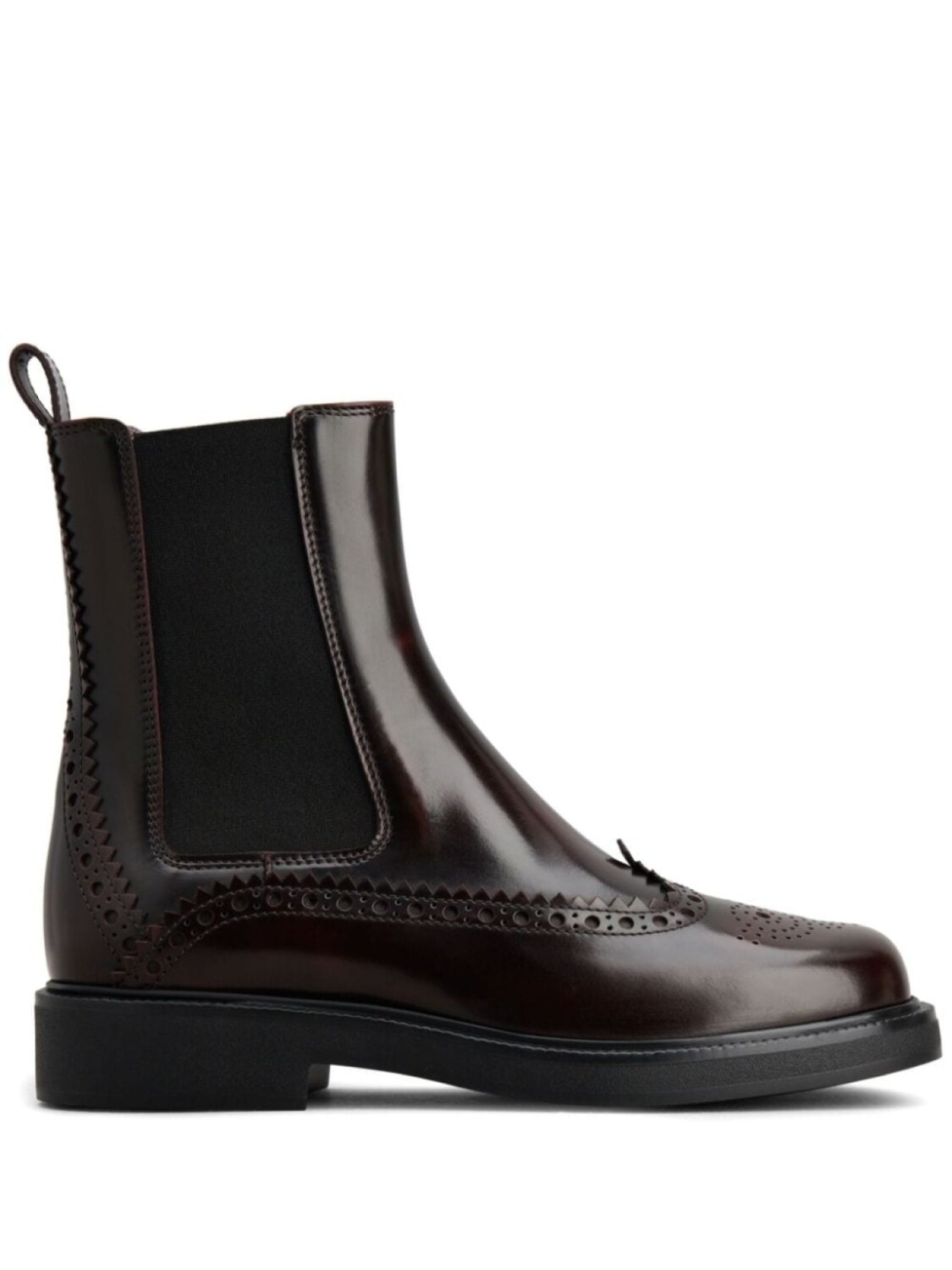 

Tod's ботинки челси с брогированием, красный