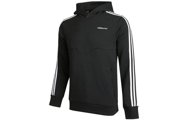 Толстовка neo athleisure casual sports black Adidas, черный — фото 3