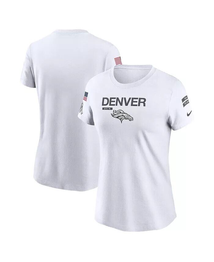 

Женская белая футболка Denver Broncos 2024 Salute To Service Legend Performance Nike