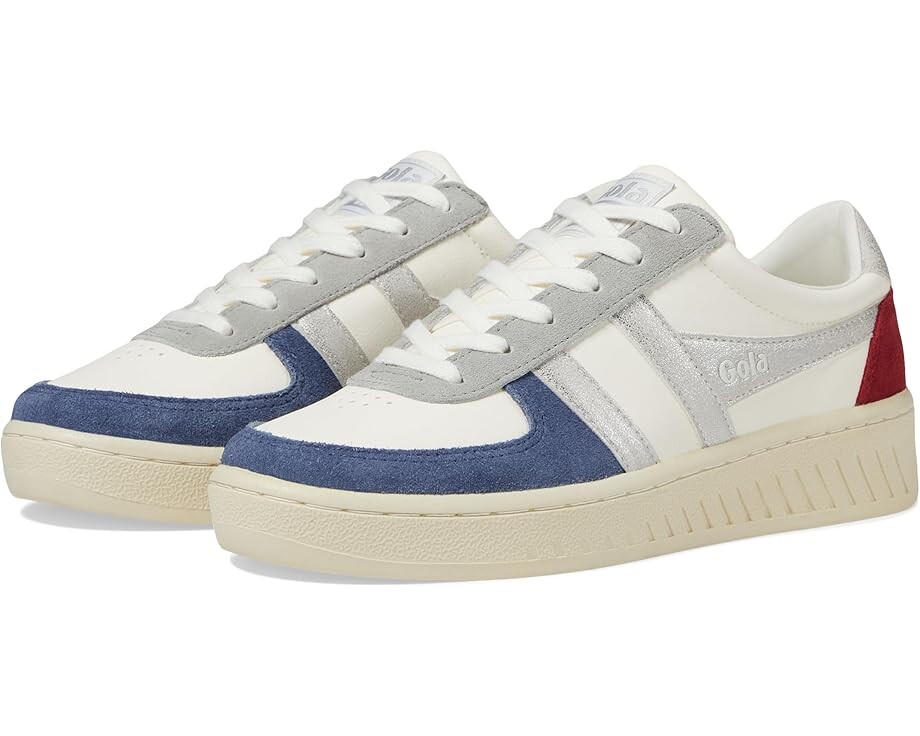 

Кроссовки Gola Grandslam Quadrant, цвет Off-White/Moonlight/Silver/Deep Red