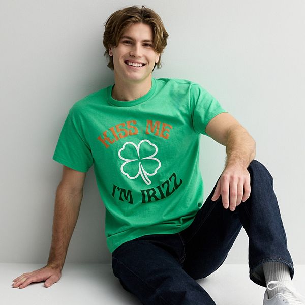 

Футболка Men's St Patrick's Day Kiss Me I'm Irish Licensed Character
