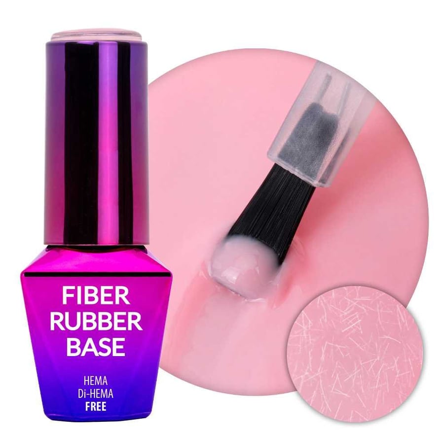 

волокнистая резиновая основа MollyLac Pink Sorbet без HEMA/Di-HEMA 10 г