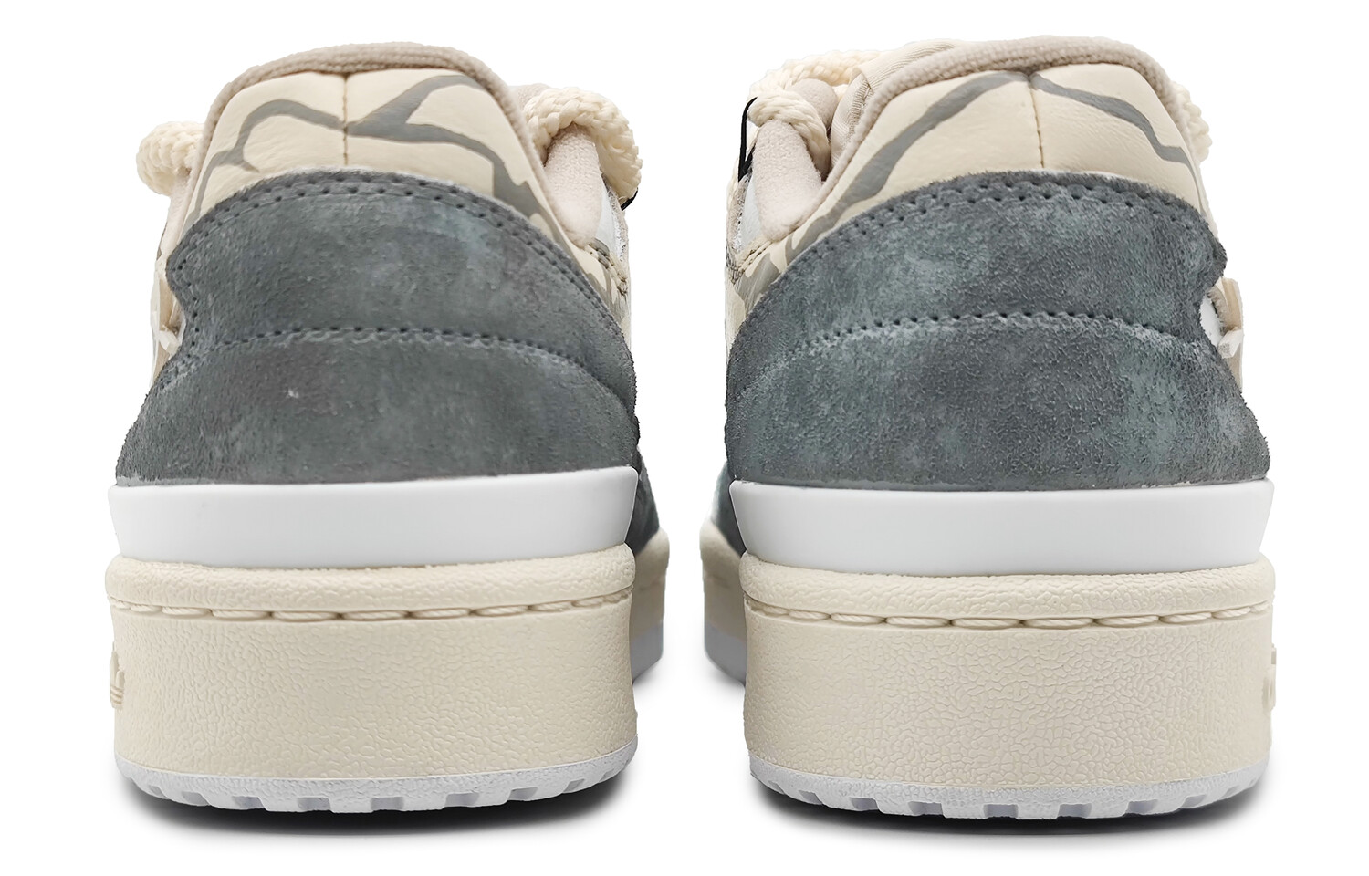Кроссовки Adidas Originals FORUM Skateboard Shoes Unisex Low-Top Beige White — фото 4