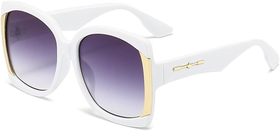 

Квадратные солнцезащитные очки для женщин, винтажные, мужские солнцезащитные очки, зеленые, фиолетовые, с леопардовым принтом, чайные очки, защита от УФ-излучения UV400, роскошные женские generic, White