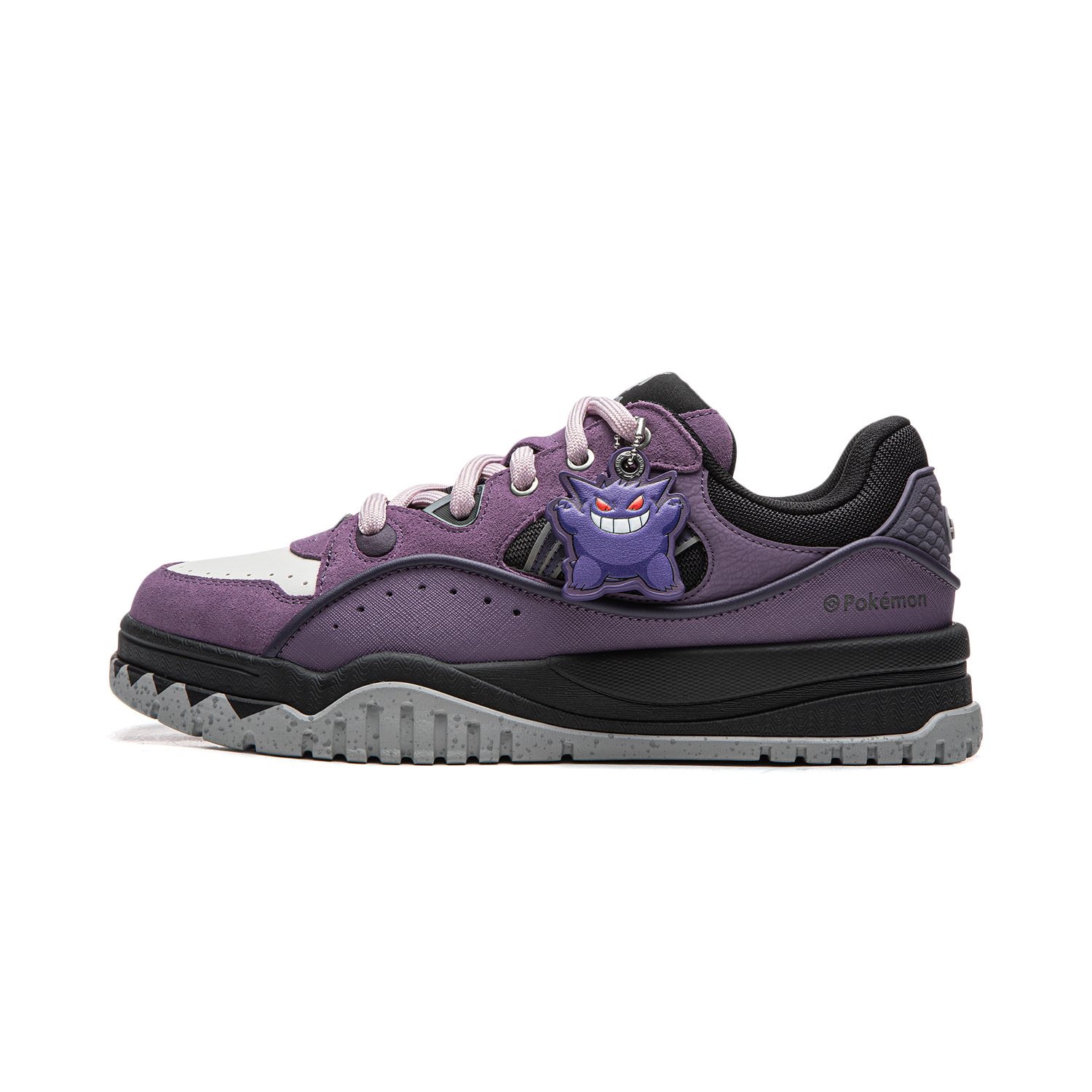 

LINING Покемон боо устойчивые к истиранию кроссовки для скейтборда мужские low top purple