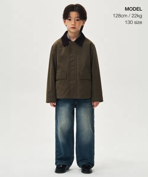 Куртка охотничья вощёная из хлопка, MUSINSA STANDARD KIDS, хаки — фото 2