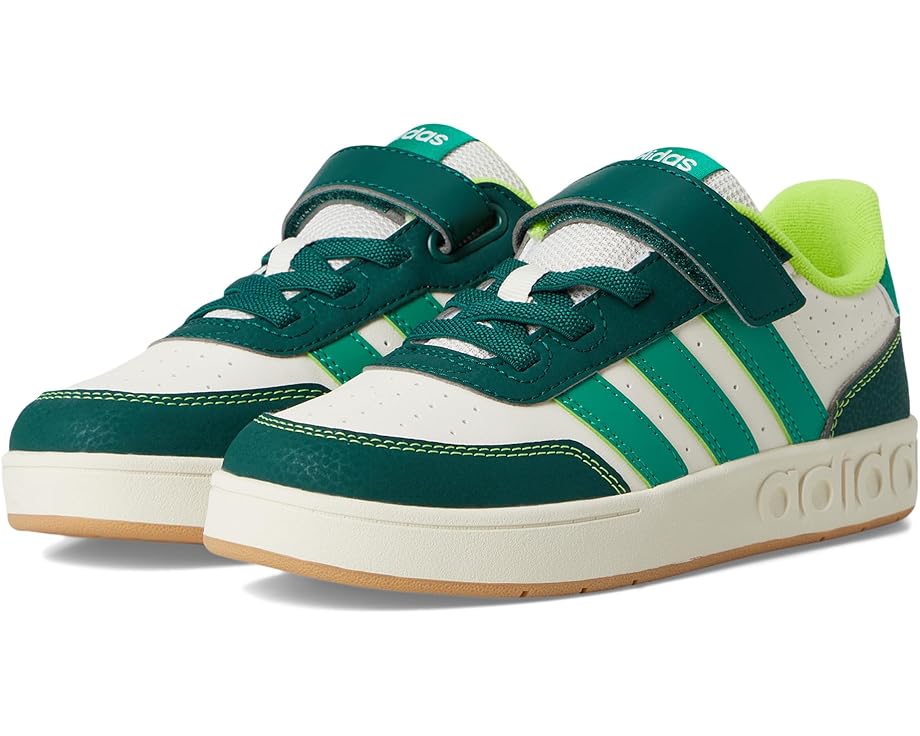 

Кроссовки adidas Kids Breakbase Shoes, цвет Off White/Collegiate Green/Court Green