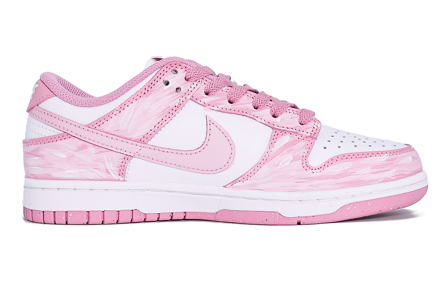 Dunk устойчивые к истиранию низкие кроссовки для скейтбординга unisex gold pink Nike, розовый — фото 4