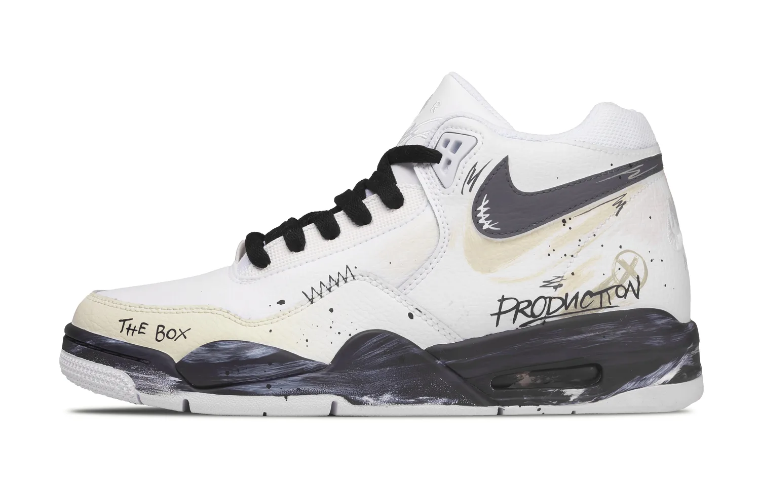 Nike Кроссовки Flight Legacy Vintage мужские мид-топ белые — фото 3
