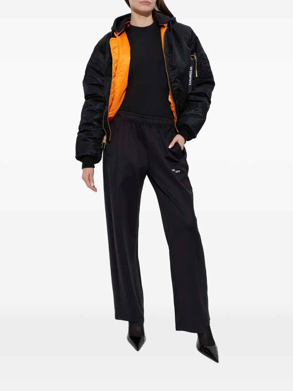 Спортивные брюки с логотипом Vetements, черный — фото 2