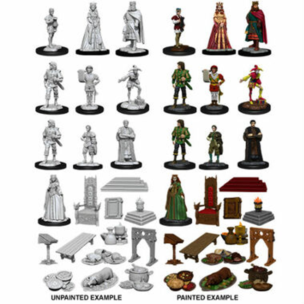 

Миниатюра Wizkids Deep Cuts Unpainted Miniatures: Castle - Royal Court