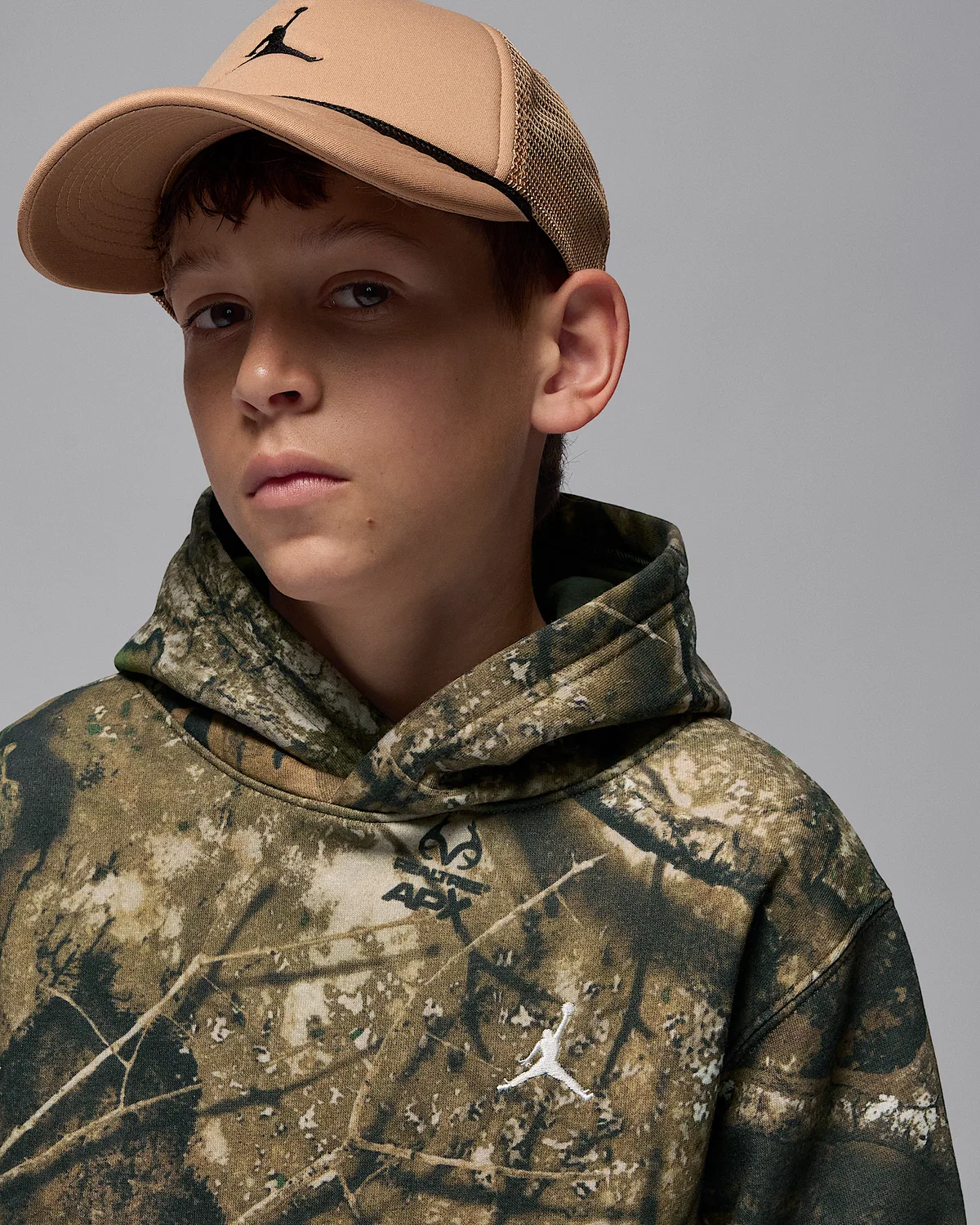 Детская толстовка с капюшоном Realtree Jordan, Medium Olive — фото 3