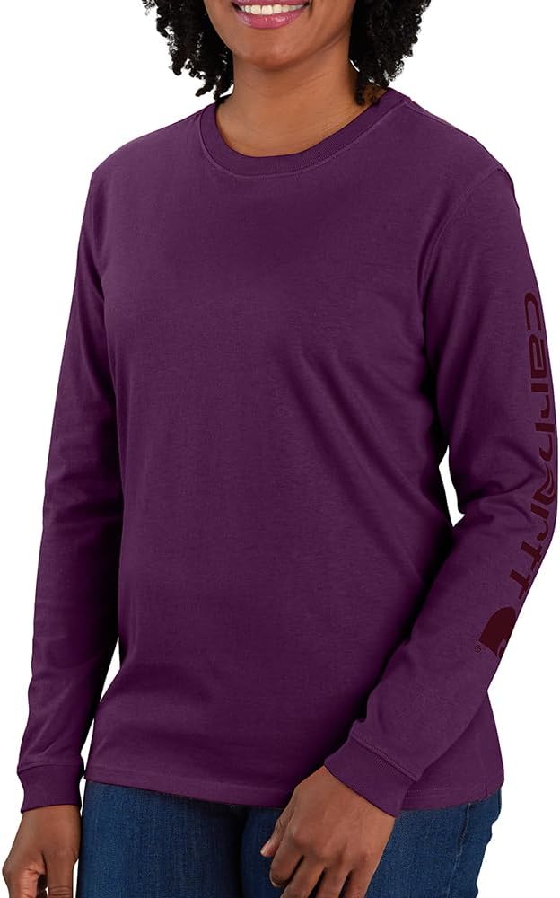 

Carhartt женская футболка с логотипом на рукаве, свободный крой, тяжелый хлопок, длинный рукав, Eggplant, Бежевый, Carhartt женская футболка с логотипом на рукаве, свободный крой, тяжелый хлопок, длинный рукав, Eggplant