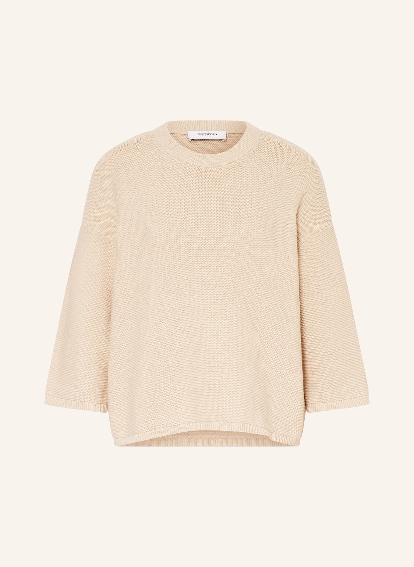 

Свитер с рукавами 3/4 Comma Casual Identity, коричневый