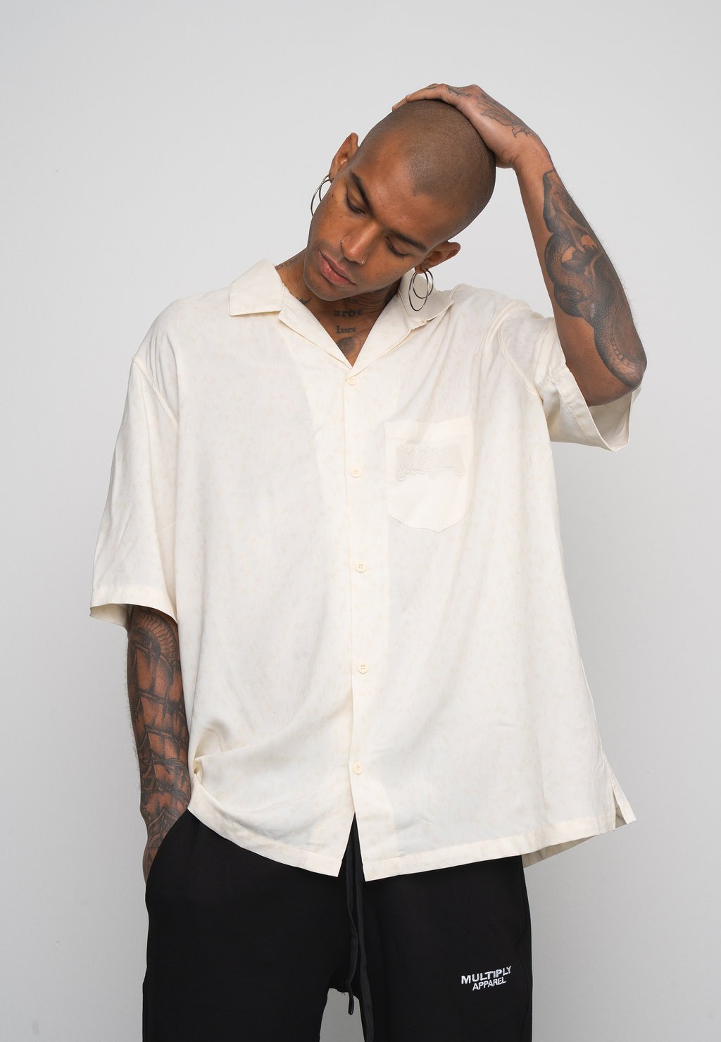 

Рубашка INMATES - Button-down blouse Multiply Apparel, кремовый