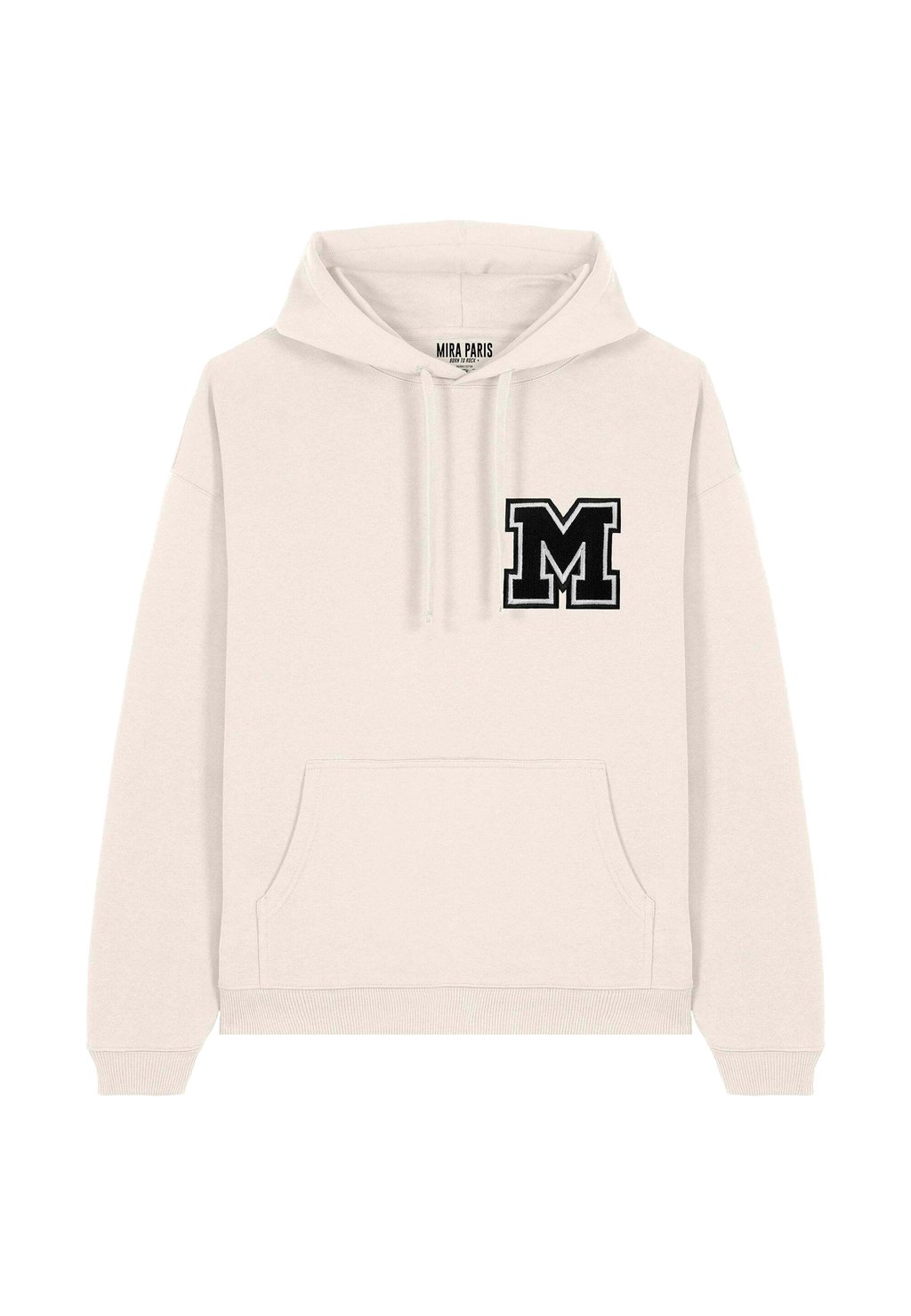 

Толстовка M EMBROIDERY UNISEX OVERSIZE - Hoodie Mira Paris, кремовый