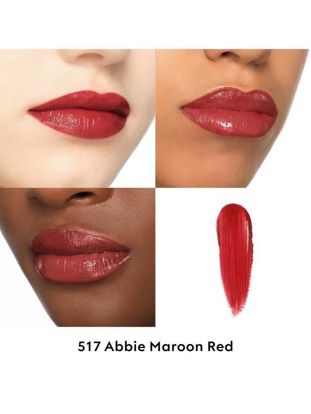 Блестящая помада Rouge de Beauté с высоким глянцем Gucci, 517 Abbie Maroon Red — фото 2