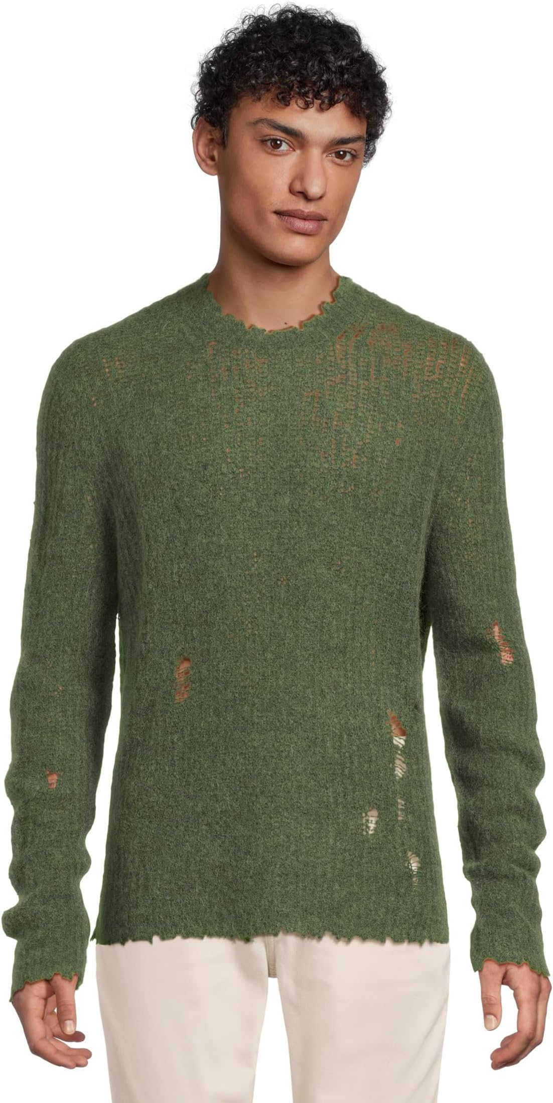 

Толстовка AllSaints Bleaker Crew, цвет Milo Green