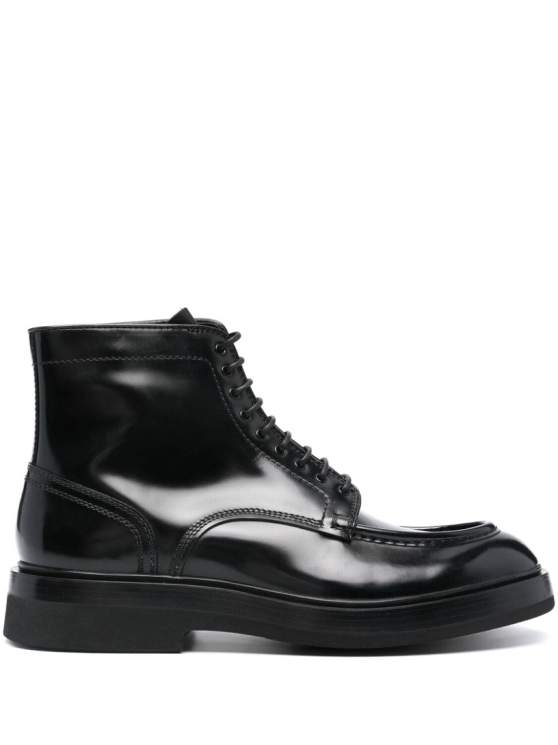 

Santoni ботинки на шнуровке, черный