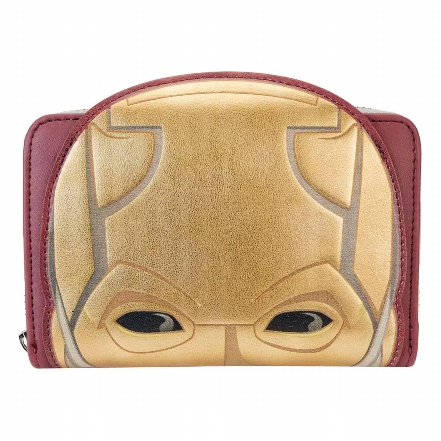 

Женский кошелек Marvel Daredevil для косплея на молнии, красный, многоцветный Loungefly
