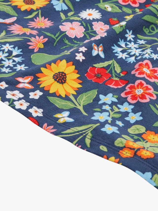 Детское платье Ellen Cotton с короткими рукавами и цветочным принтом Frugi, Potager Garden — фото 4