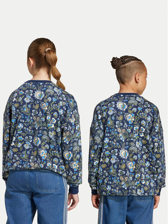 Свитшот loose fit Liberty London JX6316 Adidas, синий — фото 3