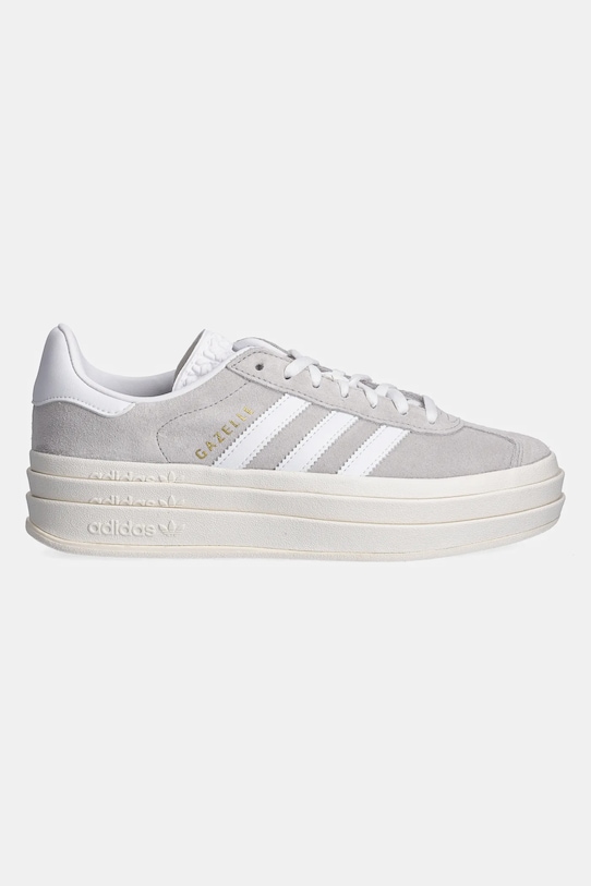 Замшевые кроссовки Gazelle Bold W Adidas Originals, серый — фото 2