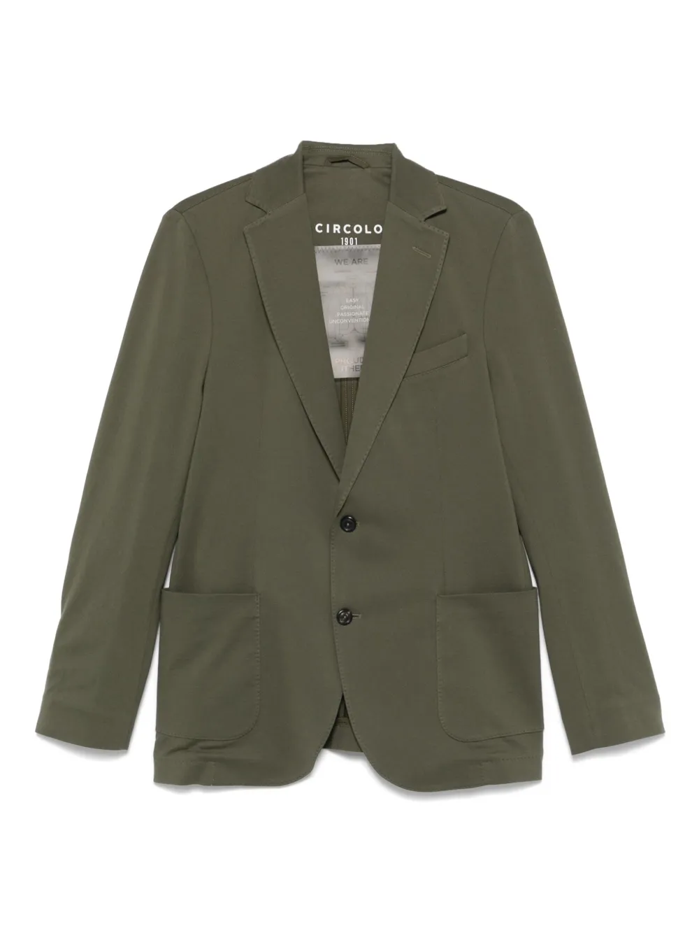

Пиджак из ткани пике Circolo 1901, зеленый