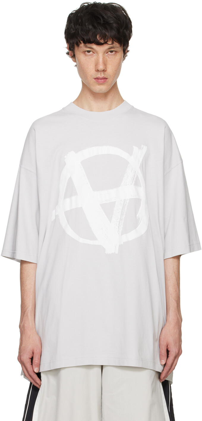

Серая футболка Double Anarchy VETEMENTS