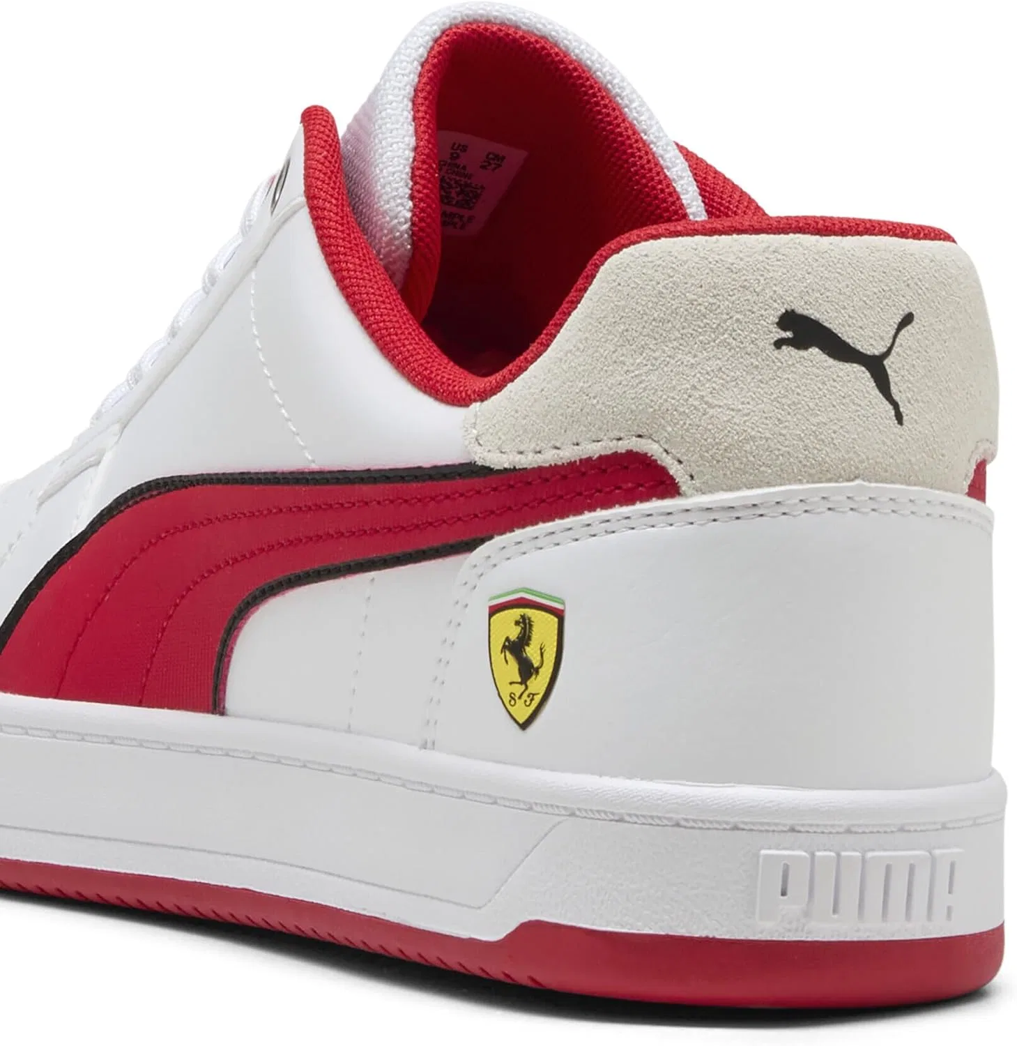 Кроссовки Puma Unisex Ferrari Caven 2.0 Black-Rosso Corsa — фото 2
