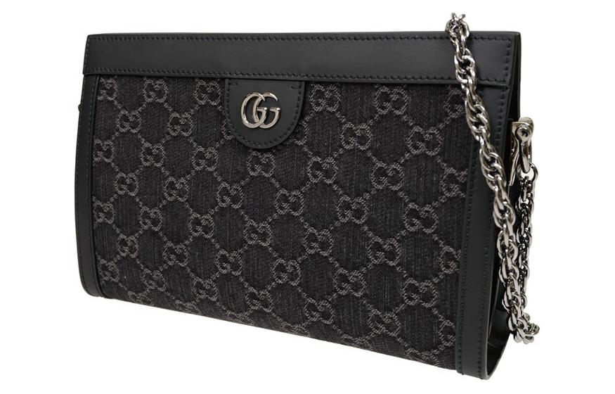 Сумка кроссбоди GUCCI Ophidia джинсовая женская — фото 2