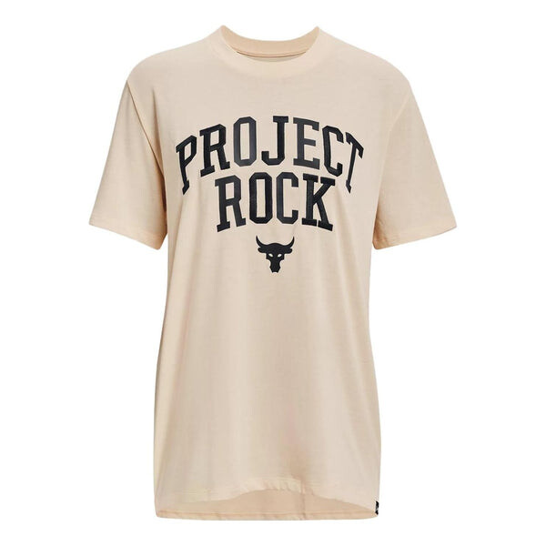

Футболка project rock heavyweight campus t-shirt 'peach puff' Under Armour, оранжевый