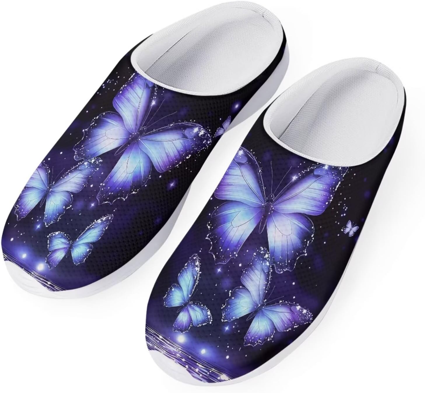 

Forchrinse Южно-западные сандалии с арочной поддержкой для мужчин и женщин Navajo Aztec, тапочки-мюли для сада, прогулочные кроссовки для носки в помещении и на улице, Butterfly