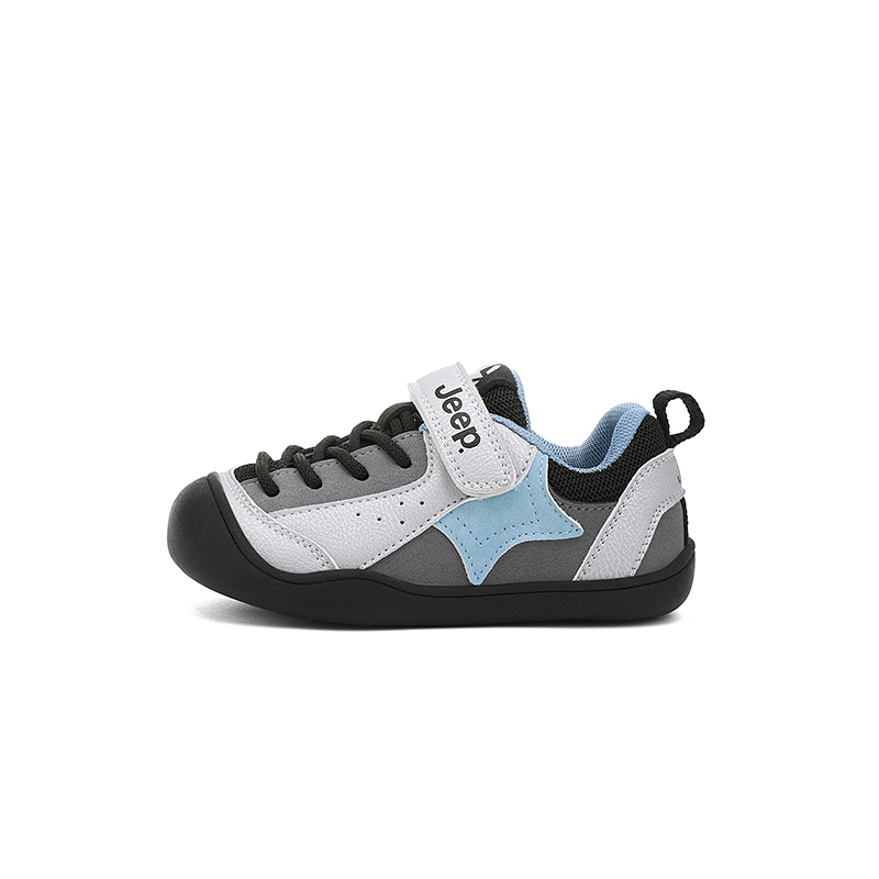 Детские повседневные низкие кроссовки Slip Resistant, Abrasion Resistant, Breathable Jeep, sky синий/chessboard серый[thin cotton] — фото 2