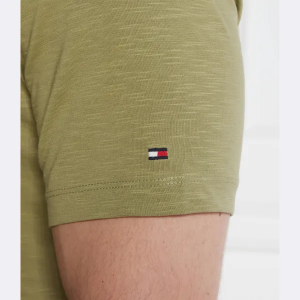 Футболка Hilfiger стандартного кроя с аркой Tommy Hilfiger, хаки — фото 4