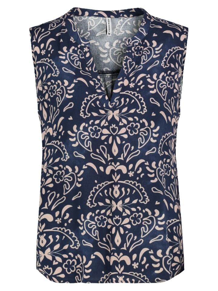 

Блуза Fresh Made ntop, цвет dunkelblau/beige